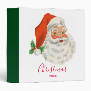 Classeur Santa Claus rétro vintage