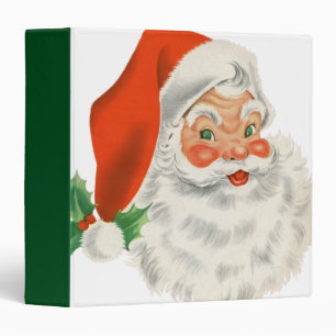 Classeur Santa Claus rétro vintage