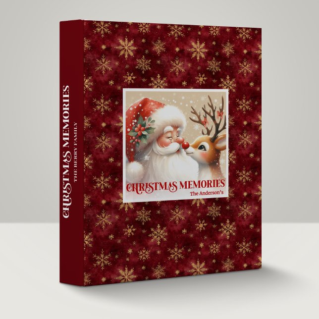 Classeur Santa Claus Rudolph Holiday Ring Binder Keepsake  (Santa Claus Rudolph Holiday Ring Binder Keepsake Album

)