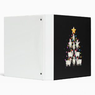 Classeur Santa Sheep Christmas Tree Lights Funny Sheep Veni