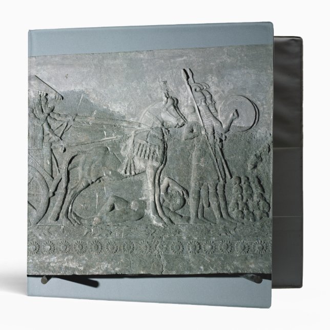 Classeur Sargon II sur un char de bataille (Devant/Intérieur)