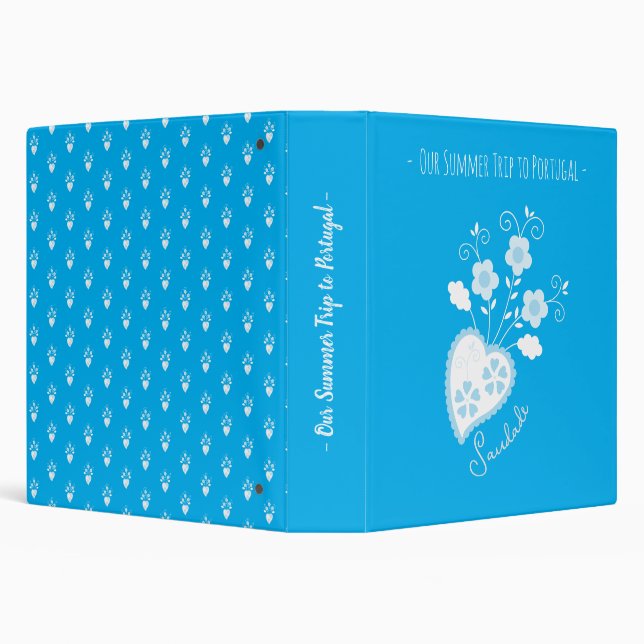 Classeur Saudade veut dire que tu me manques coeur portugai (Arrière-plan)