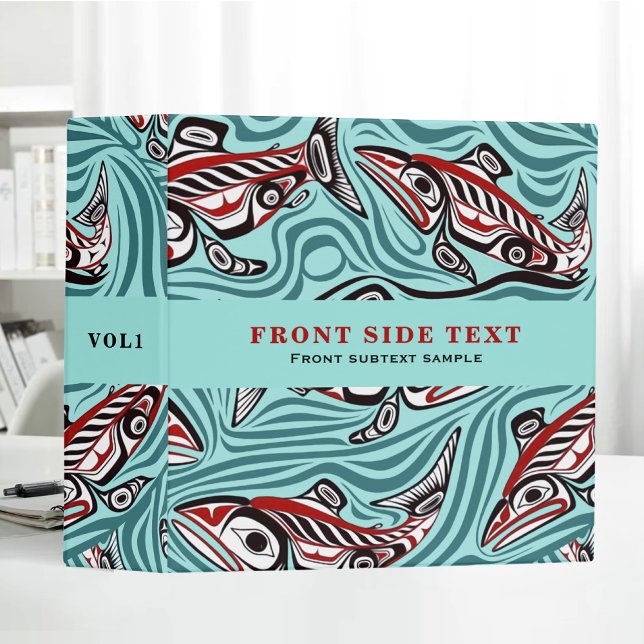 Classeur Saumon Haida Art Spirit Pacific Northwest Native (Créateur téléchargé)