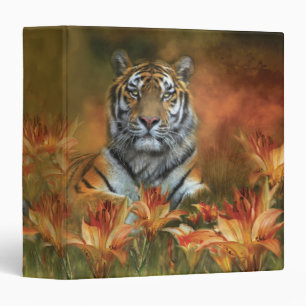 Classeur sauvage d'art de tigres
