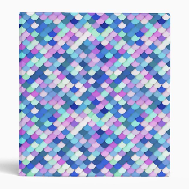 Classeur "Scales Dragon" - bleu, orchidée et lavande (Devant)