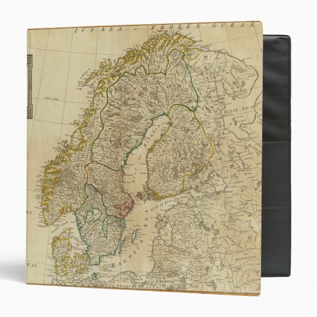 Classeur Scandinavie des États du Nord (Devant/Intérieur)