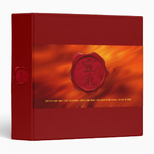 Classeur sceau de cire - REIKI & Précepts vagues rouges