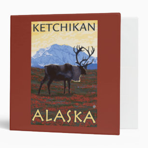 Classeur Scène de caribou - Ketchikan, Alaska