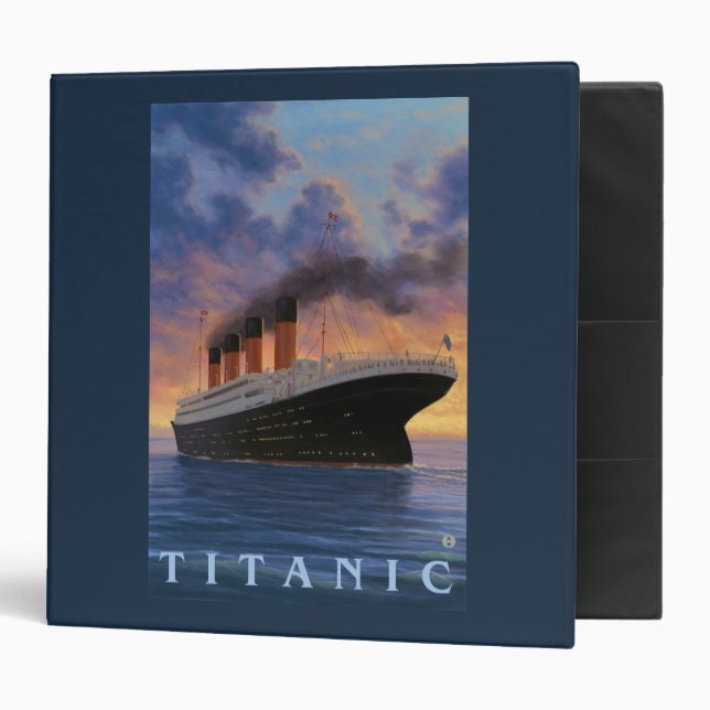 Classeur Scène Titanic Ligne étoile blanche (Devant/intérieur)