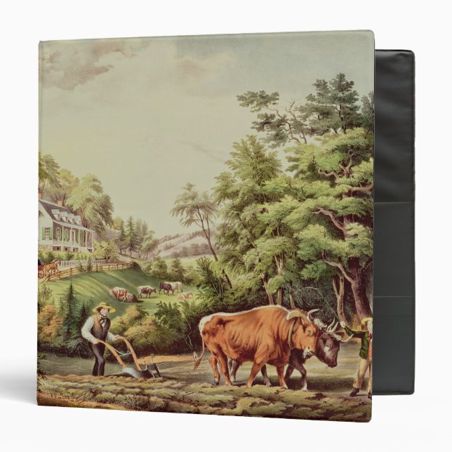 Classeur Scènes américaines de ferme (Devant/Intérieur)