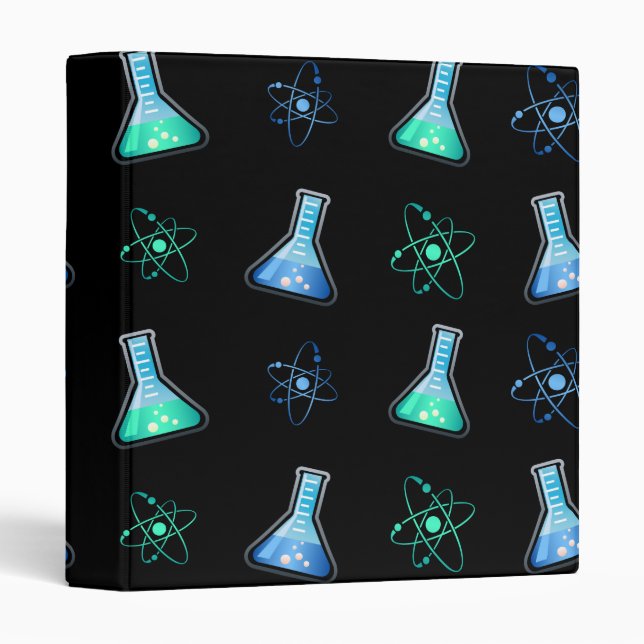 Classeur Science Aqua Blue Flask (Devant/Côté)