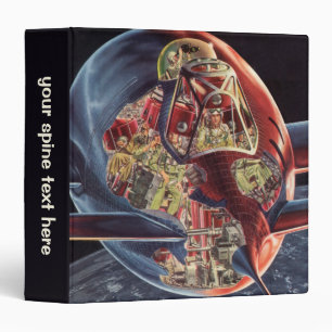 Classeur Science-fiction vintage Astronaute Fusée Vaisseau