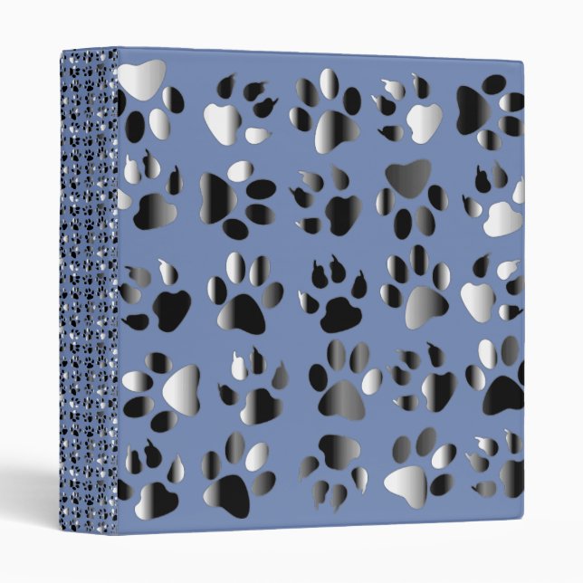 classeur scolaire Empreinte de patte (Devant/Côté)