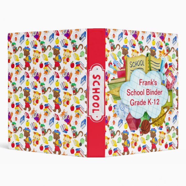 Classeur scolaire personnalisé (Arrière-plan)