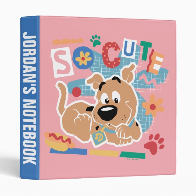 Classeur Scooby-Doo | Baby Scooby-Doo So migny (Devant/Côté)