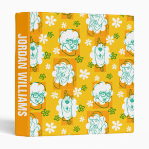 Classeur Scooby-Doo   Caractère Floral Ajouter Votre Nom