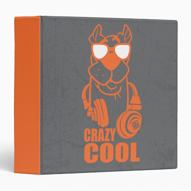 Classeur Scooby-Doo "Cool fou" casque graphique (Devant/Côté)