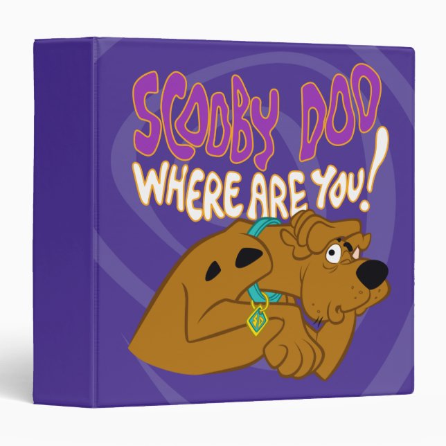 Classeur Scooby-Doo effrayé (Devant/Côté)