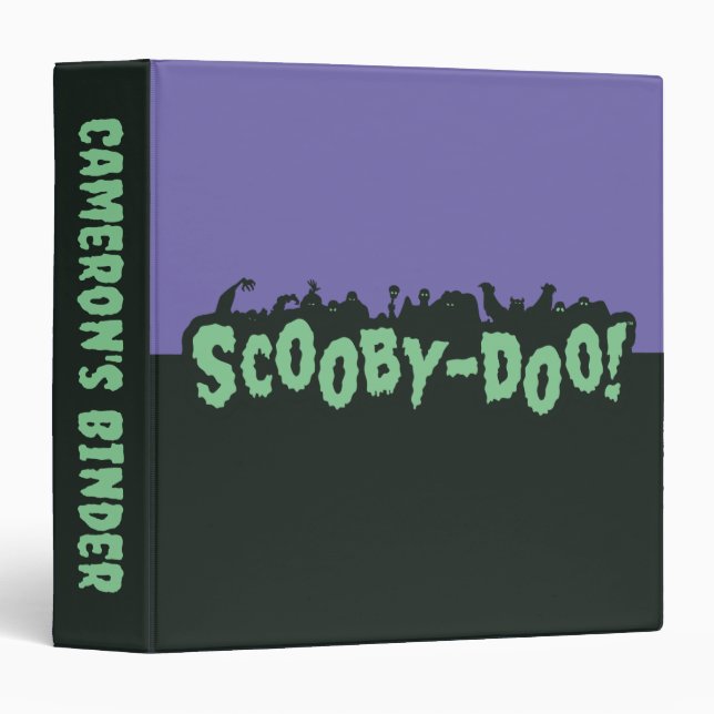 Classeur Scooby-Doo ! Logo Monster Silhouette (Devant/Côté)