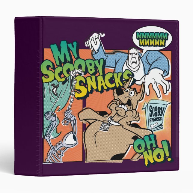 Classeur Scooby-Doo "My Scooby Snacks" (Devant/Côté)