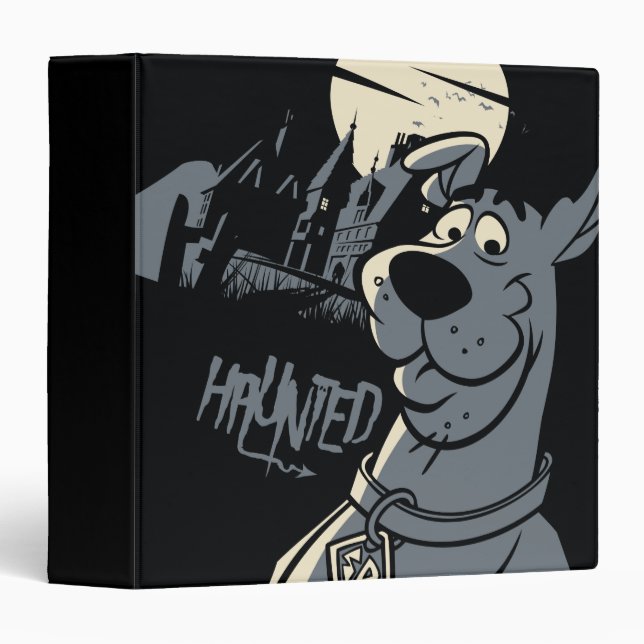 Classeur Scooby-Doo Noir Haunted Mansion Graphisme (Devant/Côté)