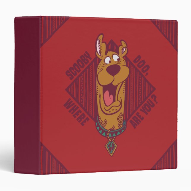 Classeur Scooby-Doo Où Êtes-Vous Graphique Tribal (Devant/Côté)