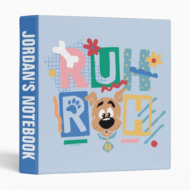 Classeur Scooby-Doo | Ruh Roh Baby Scooby-Doo (Devant/Côté)