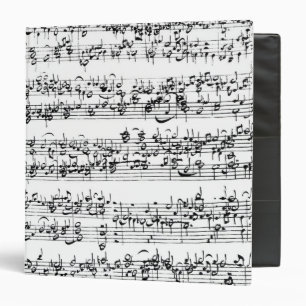 Classeur Score de musique de Johann Sebastian Bach