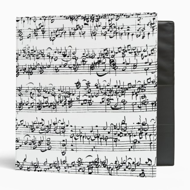 Classeur Score de musique de Johann Sebastian Bach (Devant/Intérieur)