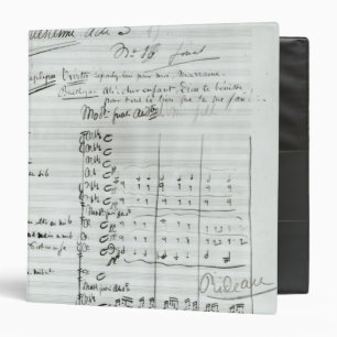 Classeur Score manuscrit de la Loi III