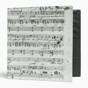 Classeur Score manuscrit pour le 'Hektors trouvé Abschied