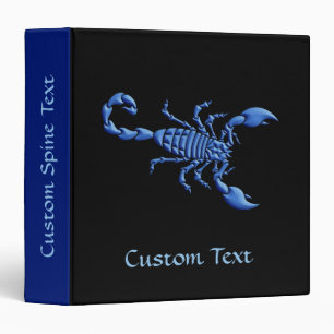Classeur Scorpion bleu