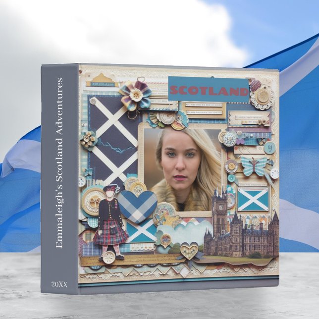 Classeur Scotland Scrapbook AI Generated Custom Photo (Créateur téléchargé)