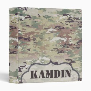 Classeur Scrapbook 3 Cercles personnalisées Armée OCP Camo 