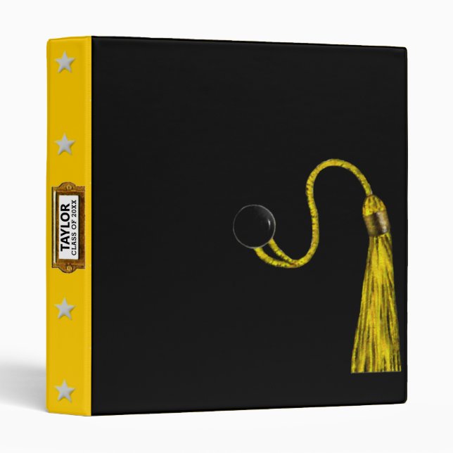 Classeur scrapbook de graduation personnalisée (Devant/Côté)
