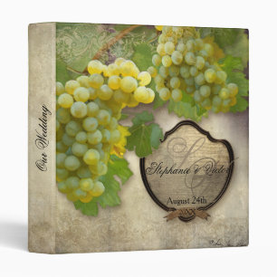 Classeur Scrapbook de mariage Recette photo Vignoble rustiq