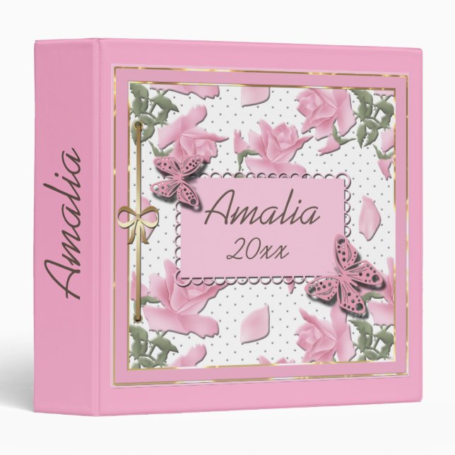 Classeur Scrapbooking (Devant/Côté)