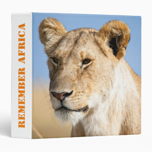 Classeur Se souvenir d'Afrique Portrait d'une lionne photo