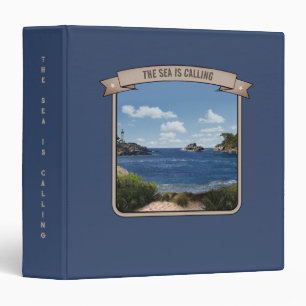 Classeur Seascape (texte personnalisable)
