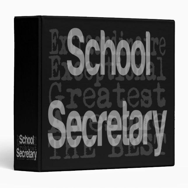 Classeur Secrétaire d'école Extraordinaire (Devant/Côté)