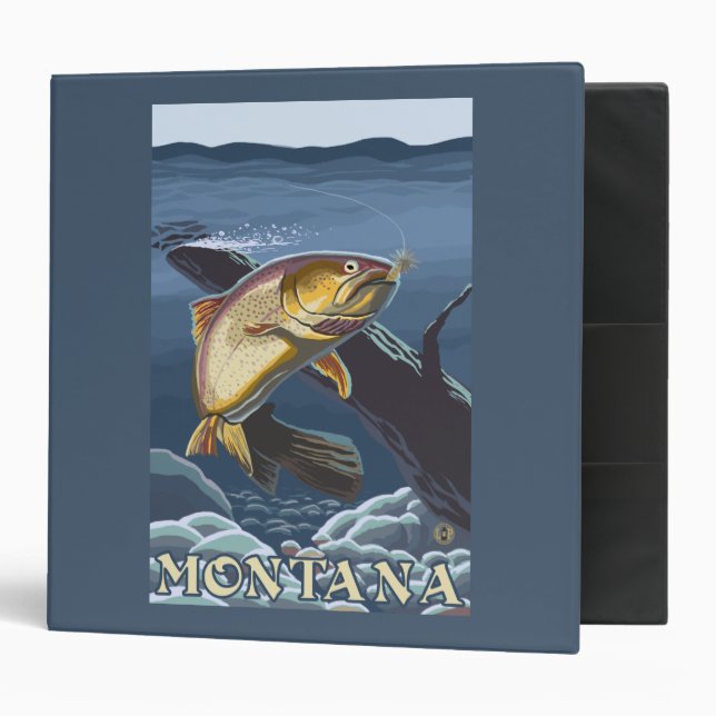 Classeur Section de la pêche à la truite - Montana (Devant/intérieur)