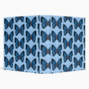 Classeur Septembre Motif papillon bleu saphir de naissance