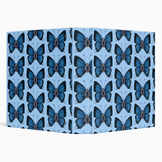 Classeur Septembre Motif papillon bleu saphir de naissance