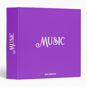 Classeur Sérénade violette : Musique personnalisée 