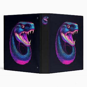 Classeur Serpent de Cobra dans le style esthétique Vaporwav