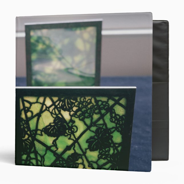 Classeur Serre-livres de Nouveau d'art, studios de Tiffany, (Devant/Intérieur)