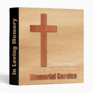 Classeur Service commémoratif chrétien de Wood Cross Livr