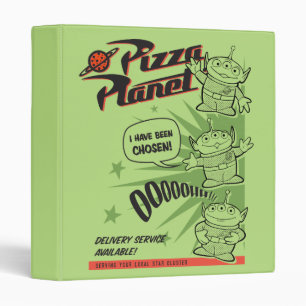 Classeur Service de livraison Pizza Planet Graphisme rétro