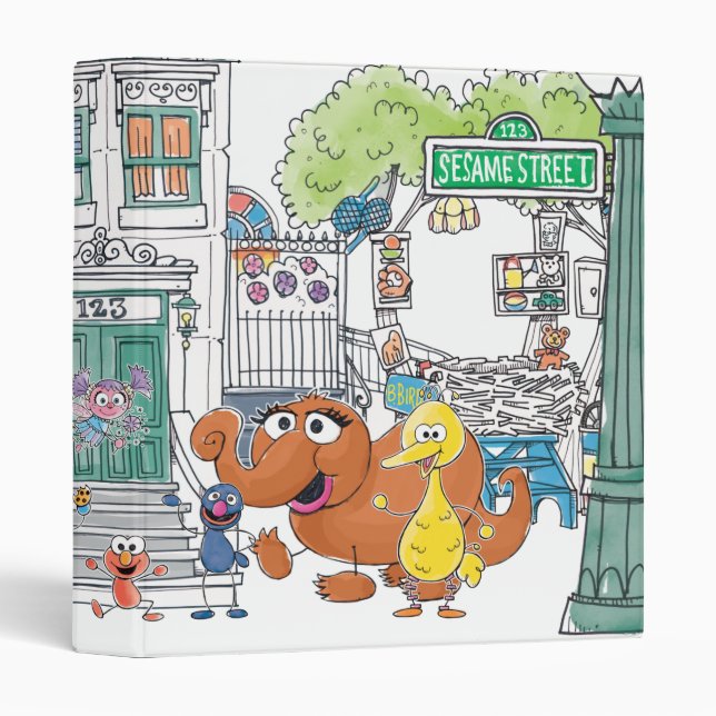 Classeur Sesame Pals Doodley Graphisme (Devant/Côté)