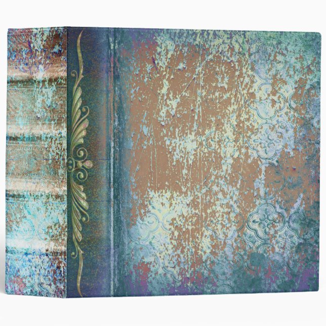 Classeur Shabby Rustique Imaginaire Tome antique (Devant/Côté)